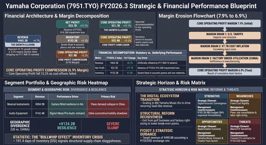 Yamaha Corporation FY2026 Strategic & Financial Performance Blueprint