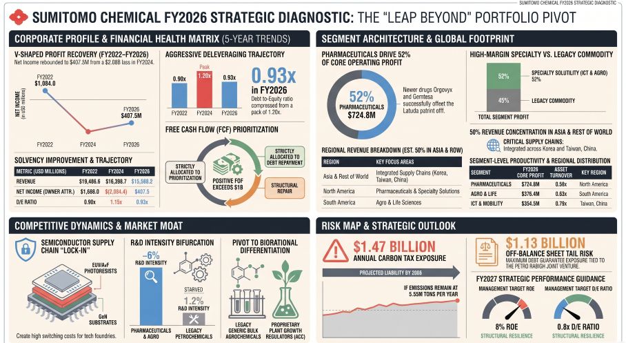 SUMITOMO CHEMICAL FY2026 STRATEGIC DIAGNOSTIC: THE LEAP BEYOND PORTFOLIO PIVOT