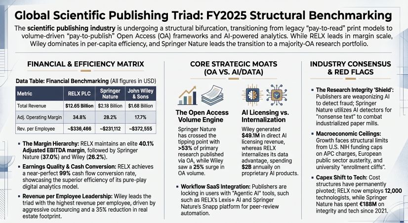 Global Scientific Publishing Triad: FY2025 Structural Benchmarking