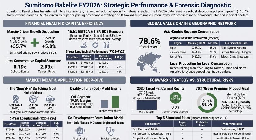 Sumitomo Bakelite FY2026: Strategic Performance & Forensic Diagnostic