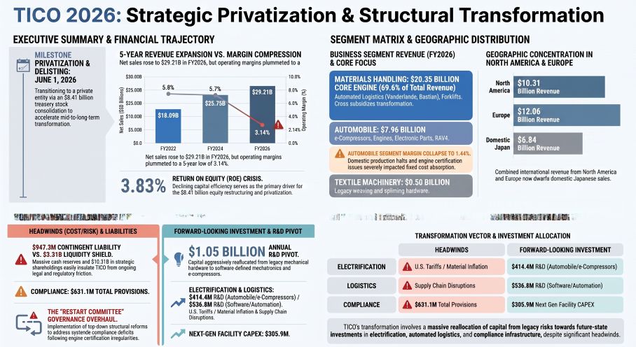 Toyota Industries Corporation (TICO) 2026: Strategic Privatization & Structural Transformation