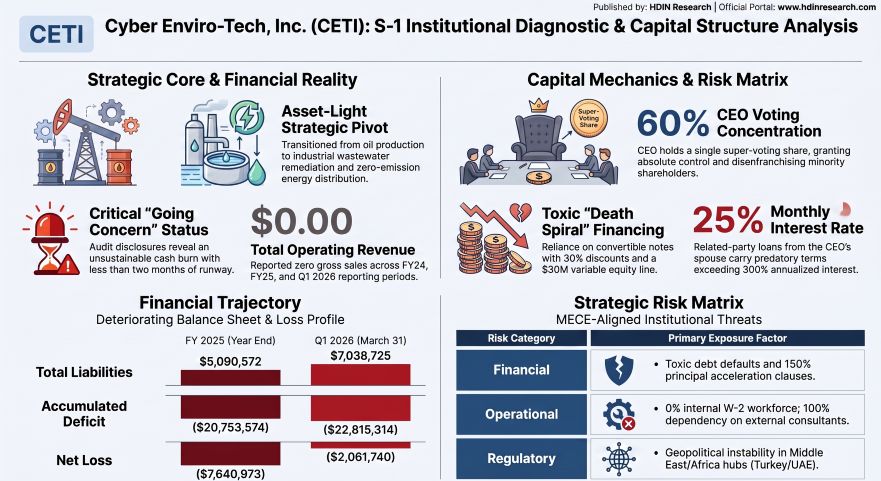 Cyber Enviro-Tech Inc. (CETl): S-1 Institutional Diagnostic & Capital Structure Analysis