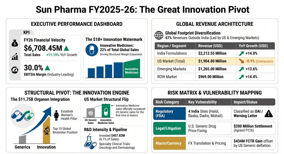 Sun Pharma FY2025-26: The Great innovation Pivot