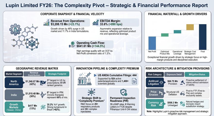 Lupin Limited FY26: The Complexity Pivot- Strategic & Financial Performance Report