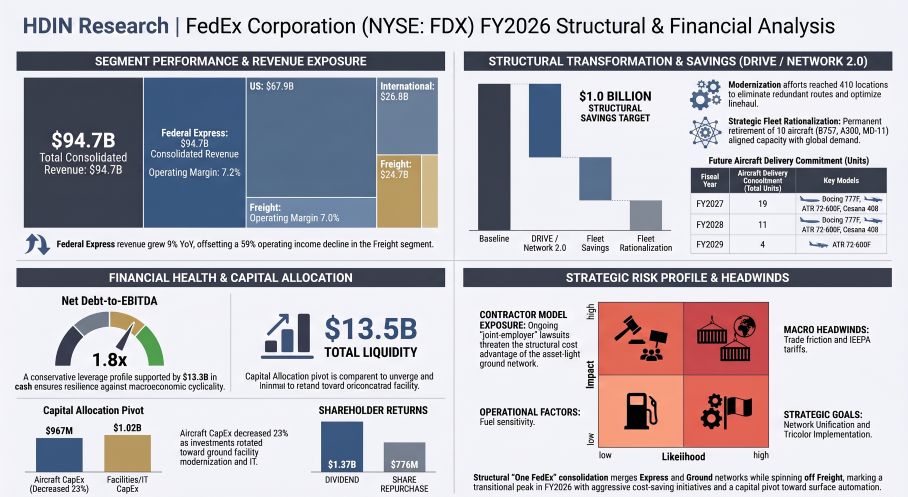 FedEx Corporation FY2026 Structural & Financial Analysis