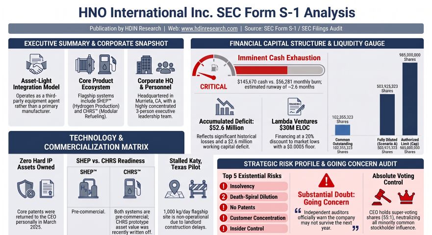 HNO International Inc SEC Form S-1 Analysis
