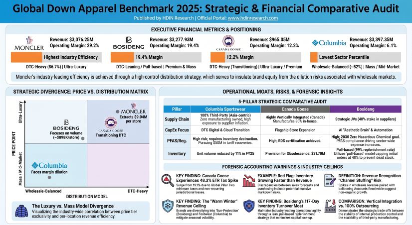 Global Down Apparel Benchmark 2025: Strategic & Financial Comparative Audit
