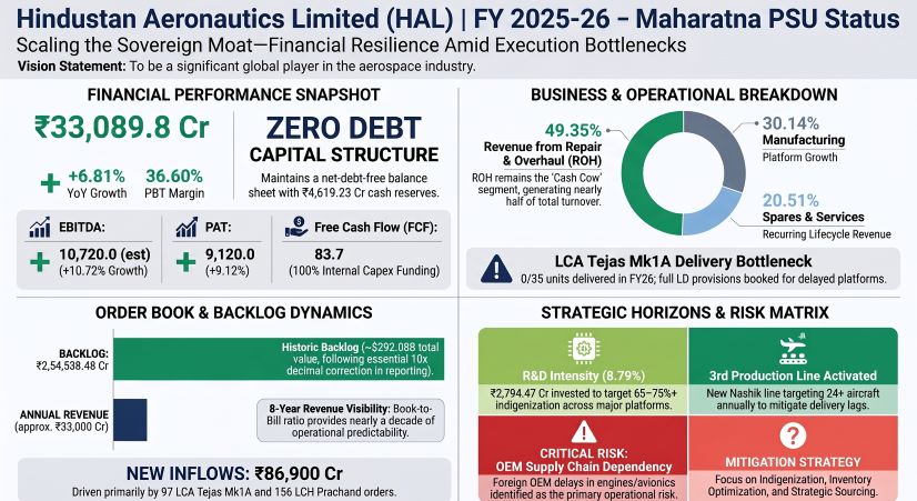 Hindustan Aeronautics Limited (HAL) FY 2025-26 - Maharatna PSU Status