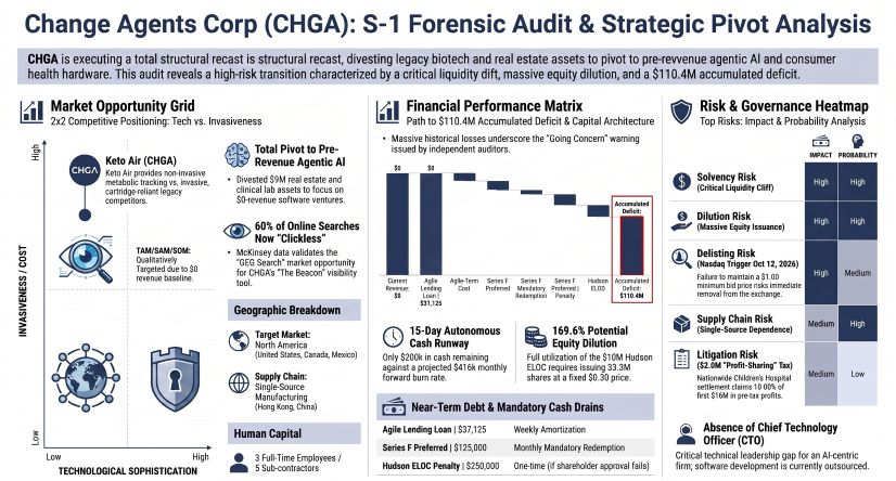 Change Agents Corp (CHGA): S-1 Forensic Audit & Strategic Pivot Analysis