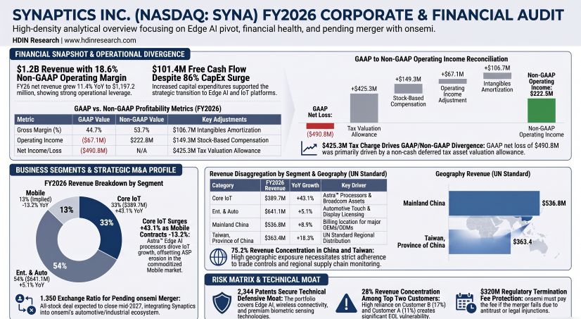 SYNAPTICS INC FY2026 CORPORATE & FINANCIAL AUDIT