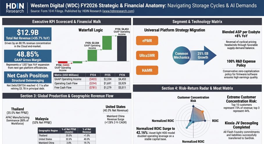 Western Digital (WDC) FY2026 Strategic & Financial Anatomy: Navigating Storage Cycles & Al Demands