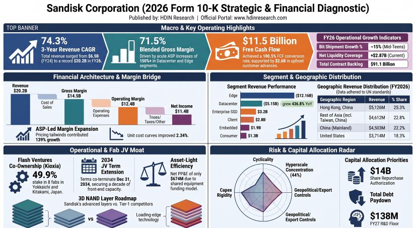 Sandisk Corporation 2026 Form 10-K Strategic & Financial Diagnostic