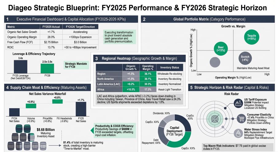 Diageo Strategic Blueprint: FY2025 Performance & FY2026 Strategic Horizon