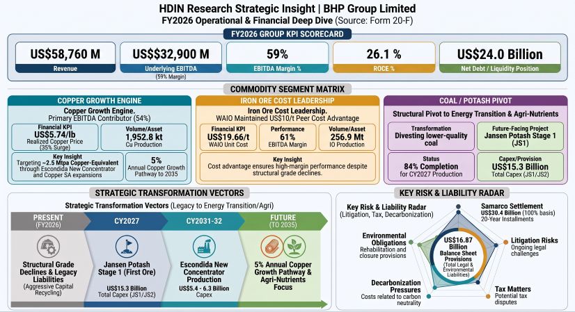 BHP Group Limited FY2026 Operational & Financial Deep Dive