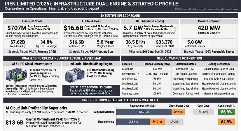IREN LIMITED (2026): INFRASTRUCTURE DUAL-ENGINE & STRATEGIC PROFILE