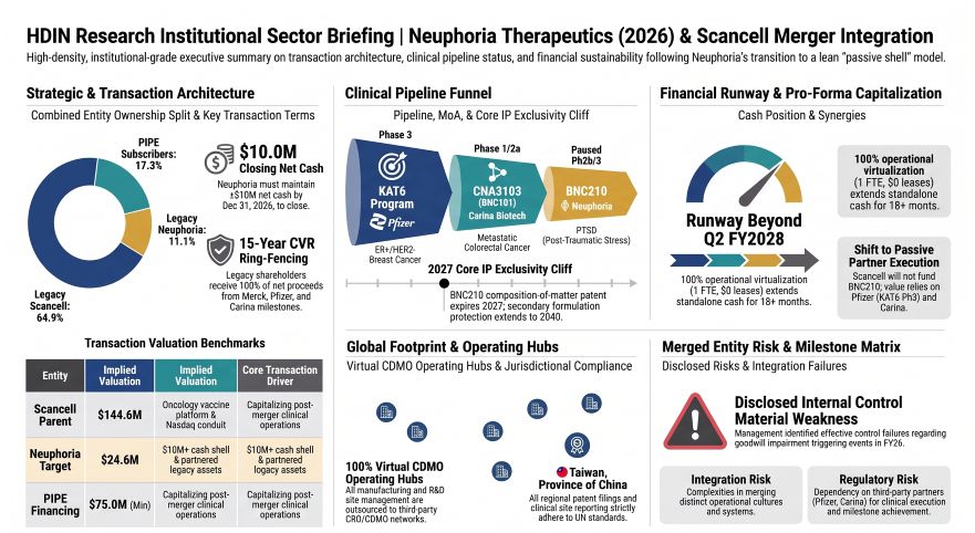Neuphoria Therapeutics (2026) & Scancell Merger Integration