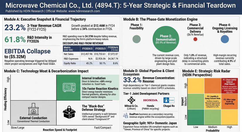 Microwave Chemical 5-Year Strategic & Financial Teardown