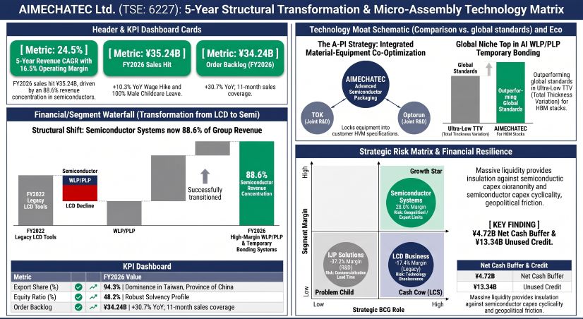 AIMECHATEC Ltd (TSE 6227) 5-Year Structural Transformation & Micro-Assembly Technology Matrix