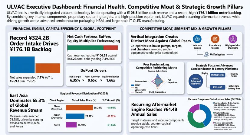 ULVAC Executive Dashboard: Financial Health, Competitive Moat & Strategic Growth Pillars