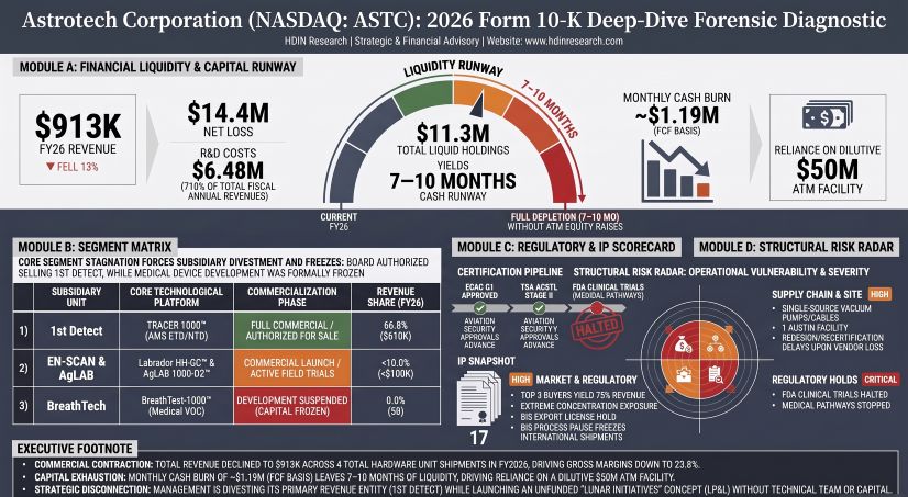 Astrotech Corporation 2026 Form 10-K Deep-Dive Forensic Diagnostic