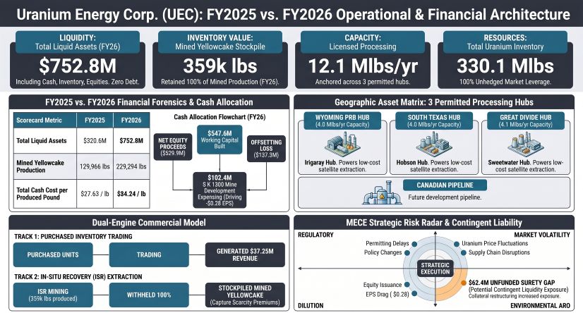 Uranium Energy Corp (UEC) FY2025 vs FY2026 Operational & Financial Architecture