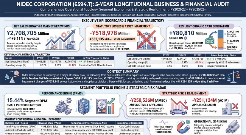 NIDEC CORPORATION 5-YEAR LONGITUDINAL BUSINESS & FINANCIAL AUDIT