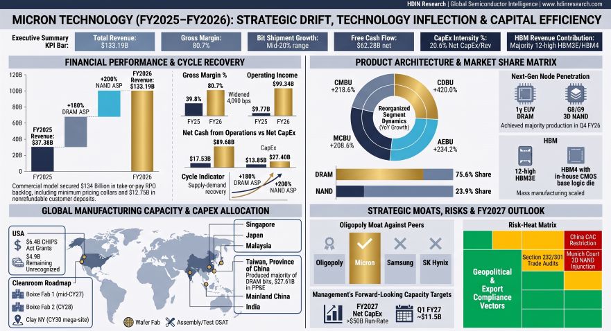 MICRON TECHNOLOGY (FY2025-FV2026) STRATEGIC DRIFT, TECHNOLOGY INFLECTION & CAPITAL EFFICIENC