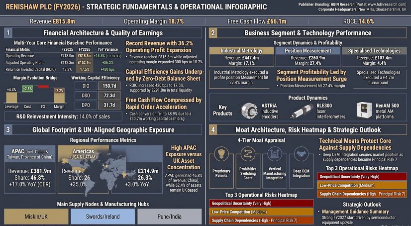 RENISHAW PLC (FY2026)- STRATEGIC FUNDAMENTALS & OPERATIONAL INFOGRAPHIC