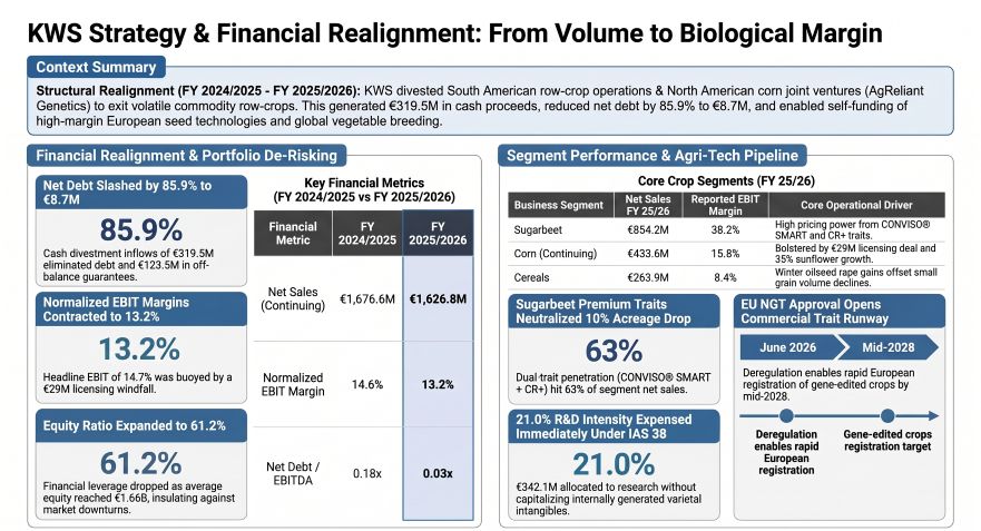 KWS Strategy & Financial Realignment From Volume to Biological Margin